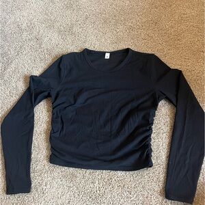 lululemon long sleeve rouched shirt